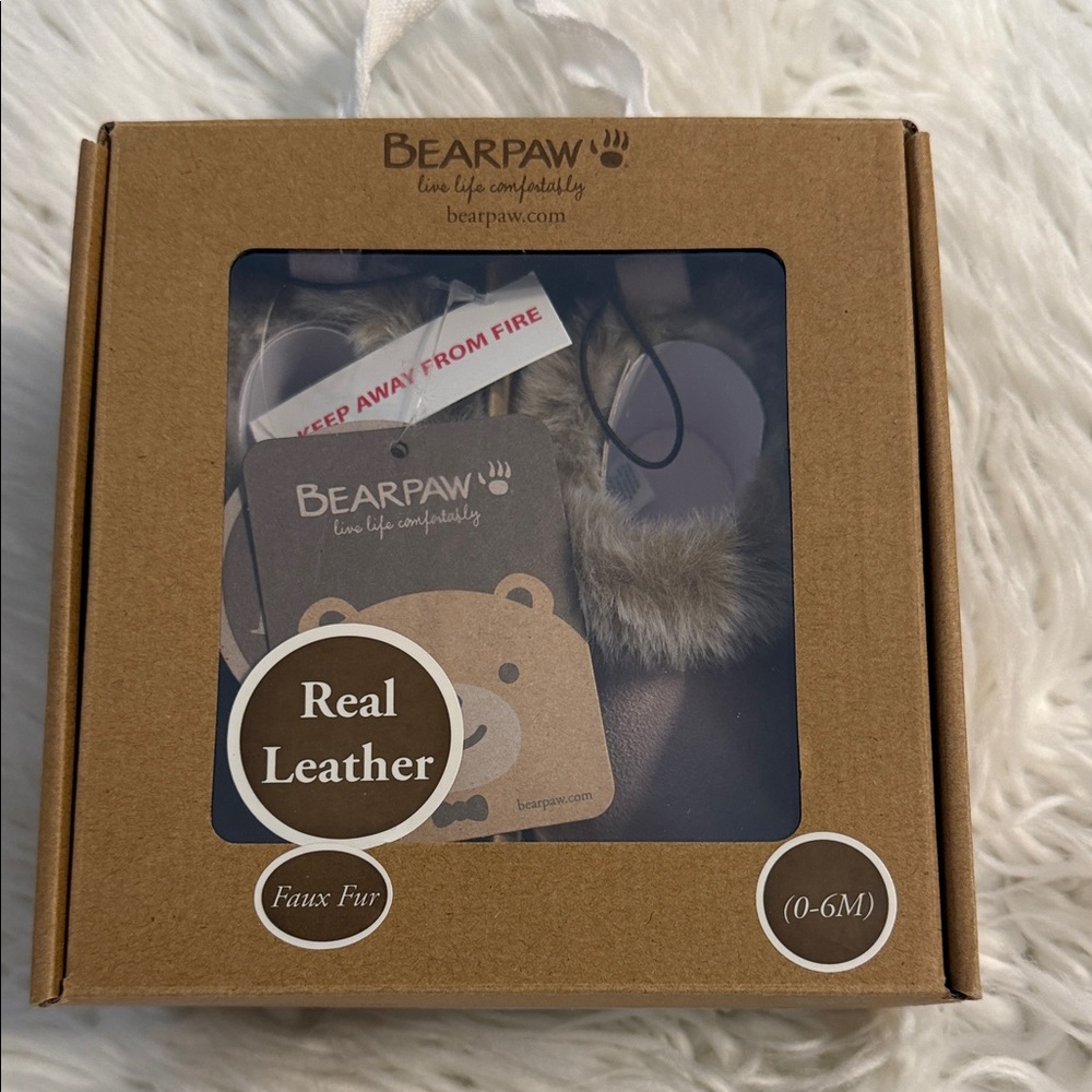BearPaw Faux Fur Baby Booties - color Lipink brand new see all photos - Picture 1 of 9